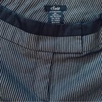 Women's Classic Black & White Pin Striped Wide Leg Dress Pants | Size: 5/6 Photo 3