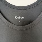 Quince Black Double Scoop Neck Tank Top Sz S Photo 1