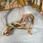 Rip Curl  XL Always Summer Gold Floral Tropical Bubble Hem Top Crinkle Gauzy NEW Photo 6