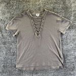 BKE  Waffle Knit Top Women's Small Biege Photo 0