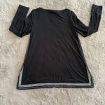 J. Jill Wearever Collection Black tunic w/ White/blue stripes on the side SZ S P Photo 6