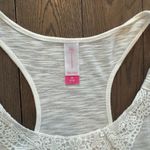 No Boundaries White Lace Trim Tank Top Photo 1