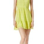 Alice + Olivia FAE SPAGHETTI STRAP MINI DRESS, Lemon Sorbet, Size 4, $395 Photo 0