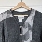 Peter Popovitch Vintage  1980’s Cardigan Sweater Gray Size Medium USA Photo 1