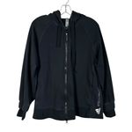 Stella McCartney Adidas Black Layered Look Full Zip Fleece Hoodie Sweatshirt S Photo 0