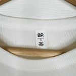 BP . Women's Long Sleeve Crew Neck Top White Size S Basic Ribbed Fitted Top Photo 5