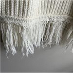 Moon River  Fringe Sweater Large Chunky Photo 5