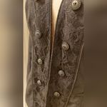 Maurice's Black Lace Floral Faux Button Up Blazer Photo 1