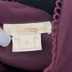 Shoshanna  Burgundy Keyhole Dress Photo 8