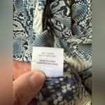 Joseph navy snakeskin print silk Elle biased sleeve shift dress, size 10 Photo 13