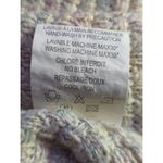 Escandelle Paris Sweater‎ Woman's S/M White Rainbow Thread Open Cardigan Photo 9