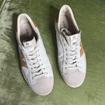 Victoria Berlin Womens White & Tan Leather Sneakers Size 40 US Size 9 Lace Photo 2