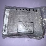 Coach 🩷 Mini Wallet On a Chain - CZ019 Merlot Coated Canvas w/Pink Bow Print NWT Photo 6