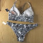 New Cabana del Sol Tropical 2Pc Swimsuit Bikini Sm Black Photo 3