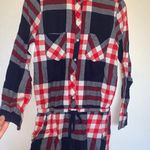 Aerie Long Sleeve Flannel Romper Photo 0