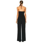SIMKHAI Gala Plisse Cut Out Jumpsuit in Black 2 Small New Womens Outfit Photo 1