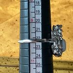 Natural Jade Sterling Silver Dragon Ring Size 10 Photo 6