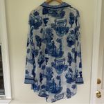 Pretty Little Thing NWT Blue Contrast Oversized Beach Shirt Size 12 Photo 10