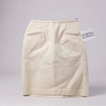 Norma Kamali  Women’s Wool Skirt Pencil Ivory Size 8 NWT Photo 1