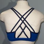 Peloton Blue Sports Bra size medium workout yoga exercise Photo 1