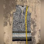 MSK Navy and White Patterned Dress Blue Size undefined Photo 5
