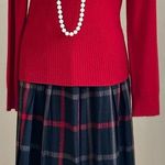 Susan Reade Stylish Vintage 70’s Red Black & Gray Maxi Plaid Skirt Sz M Photo 12