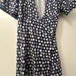 Lilly Pulitzer Downie Blue and White Citrus Fruit Wrap Dress 100% Silk Size 14 Photo 2