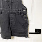Madewell Adirondack Short Overalls in Washed Black Photo 2