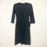 Slate + Willow True Wrap Blue Ribbed Asymmetrical Size Small 3/4 Sleeves Photo 4