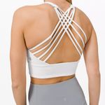 Lululemon Free to Be High-Neck Longline Bra in White Photo 3