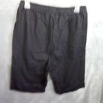 Unbranded‎ Womens Large Black Shorts Floral Drawstring Pockets Elastic Waistband Photo 4