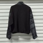 Reebok  Core 10 Oversized Sherpa Jacket Womens Large Black Cozy Outdoor Fall Photo 5