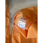 Isle Bay Linen Button Down Shirt L Beachy Pastel Orange Cotton Roll Tab Sleeves Size L Photo 3