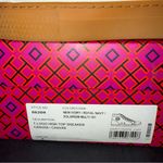 Tory Burch  T-Logo Canvas High-top Sneaker Ivory Women’s Size 8M New with Box Photo 1