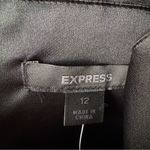 EXPRESS Vintage Y2K 100% Silk Shell Black V-Neck Mini Dress A-Line Sleeveless 12 Photo 9