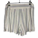 Soma Cool Nights White Blue Stripe Pajama Shorts M Photo 1