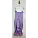 House Of CB  Helena Satin Trim Midi Dress in Orchid Size Small Photo 5