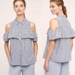 Anthropologie  Sunday in Brooklyn Scilla top Blouse small S New NWT blue RARE HTF Photo 1