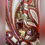 Michael Kors MICHAEL  Paisley Blouse in Red and Brown Photo 8