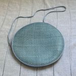 Unique Vintage Sky Blue Woven Crossbody Bag Photo 7