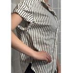 Revolve Frame  Linen Blend Striped Organic Short Sleeve Button Up Blouse Size XS Photo 1