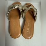 Italian Shoemakers  Metallic Slide Sandals size 6 Photo 4