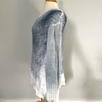 T Party Fashion T Party Light Blue White Sponge Knit Beachy Comfy Pullover Sweater Size L Photo 3