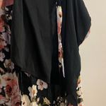 American Rag Womens Wrap Skirt XS Black With Pink Floral Print 26” 28” 30” Photo 3