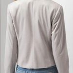 White House | Black Market Cropped Velvet Blazer Mercury Gray Photo 1