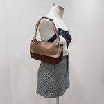 Victoria's Secret  Women's Brown Metallic Small Handbag Purse Photo 1