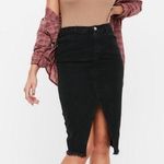 Missguided Misguided Black Denim Midi Skirt NWT! Photo 0