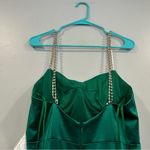 Mac Duggal 12428 Long Prom Beaded Straps Satin Gown Size 10 Photo 8