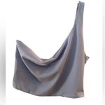 Naked Wardrobe Microrib One-Shoulder Crop Tank in light lavender Photo 0