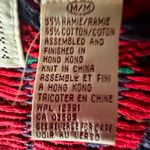 Countryside Classics vintage Red and blue plaid and argyle knit cardigan. Medium Photo 3